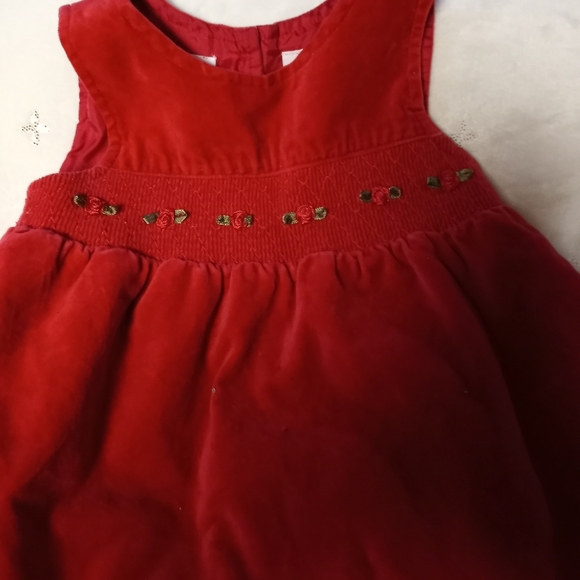 Red Velvet Smock - Picture 2 of 7